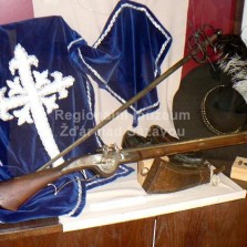 Mušketýr s arkebuzou. Foto: Kamila Dvořáková