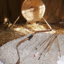 Zájemci si mohou vyzkoušet střelbu z luku na terč. Foto: Kamila Dvořáková