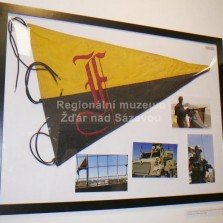 Vlaječka společnosti - talisman členů Flambergu, kteří se účastnili mise v Afghánistánu. Foto: Kamila Dvořáková