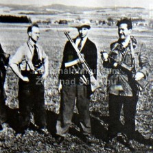 Partizáni - příslušníci třetí čety brigády Mistra Jana Husa v Polničce. Foto: Archiv RM