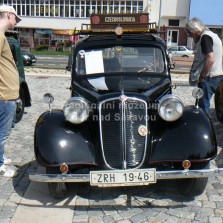 Historické vozidlo Tatra 57b (v průběhu 2. světové války byla výroba omezena pouze pro potřeby německé armády). Foto: Kamila Dvořáková