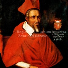 František kardinál z Ditrichštejna. Obraz ze sbírek Regionálního muzea.