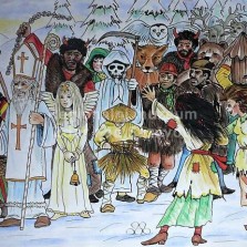 Vyobrazení tradičního mikulášského průvodu. Foto: Kamila Dvořáková
