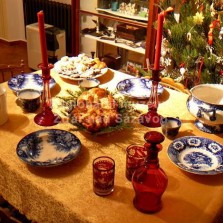 Bohatá měšťanská štědrovečerní tabule. Foto: Kamila Dvořáková