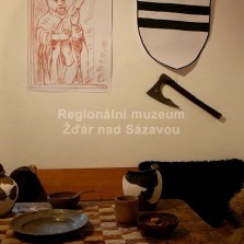 Detail hodovní síně s erbem pánů z Kunštátu. Foto: Kamila Dvořáková