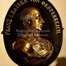 Litinová deska s portrétem císaře Františka I. Foto: Kamila Dvořáková