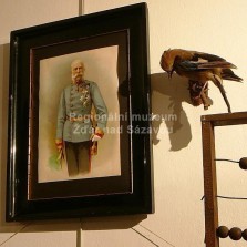 Císař František Josef I. a sojka. Foto: Kamila Dvořáková