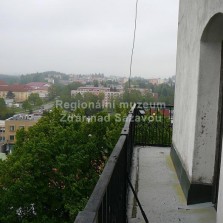 Na ochoze (27 metrů nad zemí). Foto: Kamila Dvořáková