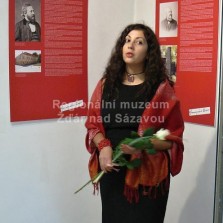 Mgr. Dana Massowová - autorka výstavy z Regionálního muzea v Mikulově. Foto: Kamila Dvořáková