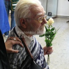 František Hynek, ukázka jehož literární tvorby zazněla na vernisáži. Foto: Kamila Dvořáková