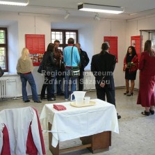 Návštěvníci vernisáže si prohlížejí výstavu. Foto: Kamila Dvořáková