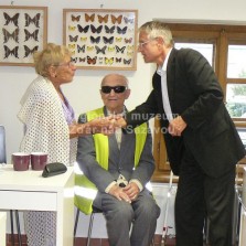 1. místostarosta města Žďáru Mgr. Jaromír Brychta vítá manžele Holoubkovi. Foto: Kamila Dvořáková