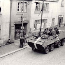 Srpen 1968 ve Žďáře. Foto: Archiv RM