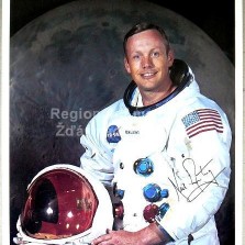 Neil Armstrong - první člověk na měsíci.