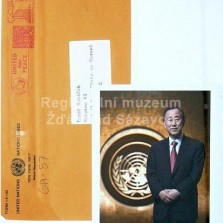 Ban Ki-Moon - generální tajemník OSN.