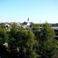 Panorama centra Žďáru s kostelem sv. Prokopa. Foto: Kamila Dvořáková
