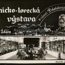 Upoutávka na Lesnicko-loveckou výstavu u příležitosti Doležalových oslav v roce 1934. Z popudu J. T. Doležala vznilko naše muzeum. Foto: Archiv RM