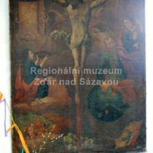 Barokní obraz ukřižování Ježíše Krista. Foto: Kamila Dvořáková