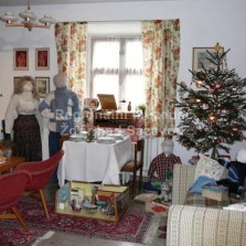 Vánoční obývací pokoj v době socialismu. Foto: Kamila Dvořáková