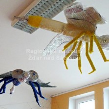 Prehistorický hmyz - práce žáků ZUŠ ve Žďáře nad Sázavou. Foto: Kamila Dvořáková