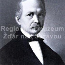 Anton Johann Ferenz: Vlastní podobizna, 1862. Foto: Archiv RM