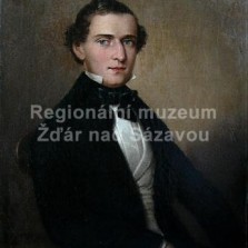 Anton Johann Ferenz: Portrét mladého muže. Nedatováno. Foto: Kamila Dvořáková