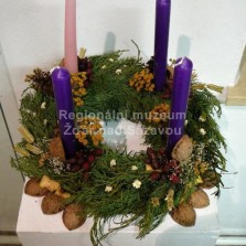 Adventní věnec. Foto: Kamila Dvořáková