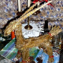 Symbolem švédských Vánoc je slaměný kozel - Julbock. Foto: Kamila Dvořáková