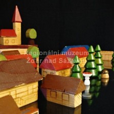 Dřevěná stavebnice (60. léta 20. stol.). Foto: Kamila Dvořáková