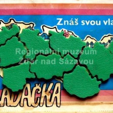 Skládačka - kraje ČSSR. Foto: Kamila Dvořáková