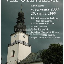 Plakát se snímkem věže Stanislava Mikuleho. Autor: Kamila Dvořáková
