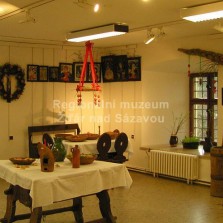 Velikonočně vyzdobená světnice. Foto: Miloslav Lopaur