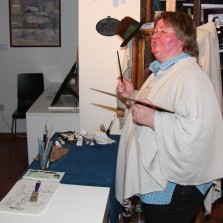 Malíř a portrétista hořekuje nad vynálezem fotografie. Foto: Antonín Zeman