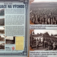 Informace a dobové fotografie. Foto: Československá obec Legionářská