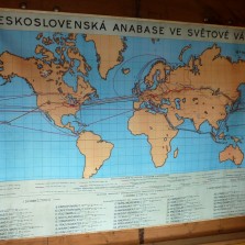 Mapa anabáze Československých legií. Foto: Miloslav Lopaur