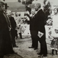 Historická fotografie - návštěva prezidenta Masaryka ve Žďáře. Foto: Archiv RM