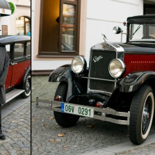Nádherné historické vozidlo, které přivezlo pana prezidenta Masaryka. Foto: Radim Chlubna