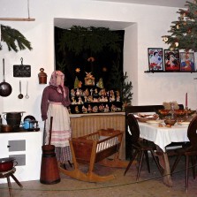 Třetí místnost výstavy - venkovská světnice. Foto: Kamila Dvořáková