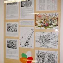 Panel s podrobnými texty a obrázky k velikonočním zvykům. Foto: Kamila Dvořáková