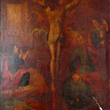 Ukřižovaný Kristus (obraz z pohledského kláštera, 18. století). Foto: Kamila Dvořáková