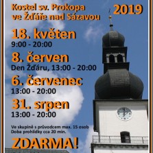 Plakát - zpřístupnění věže veřejnosti (Kamila Dvořáková)