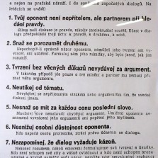 Pravidla dialogu v dobovém tisku. Foto: Kamila Dvořáková