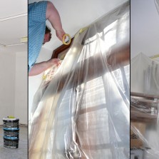 Poslední přípravy před malováním. Foto: Kamila Dvořáková, Simona Dajčová