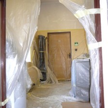 První patro k malování připraveno. Foto: Kamila Dvořáková