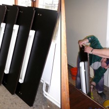 Rozebrání a očista skříňových vitrín. Foto: Kamila Dvořáková