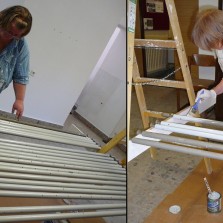 Natřely jsme zdi, dřevo, překližku, beton, tak proč ne i kov. Foto: Jarmila Krejčová, Kamila Dvořáková