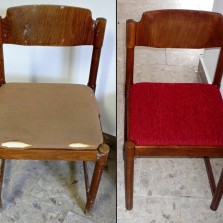 Ukázka zdařilé čalounické práce paní Jarmily Krejčové. Foto: Kamila Dvořáková