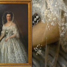 Anton Johann Ferenz, Žena v krajkových šatech (Nevěsta), 1837. Foto: Kamila Dvořáková