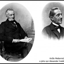 Rodová podoba knížete Metternicha a jeho úspěšného nemanželského syna hraběte Hübnera