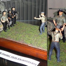 Poutavé diorama s bojovou technikou a postavičkami vojáků. Foto: Kamila Dvořáková